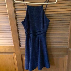 Dark blue dress for dances